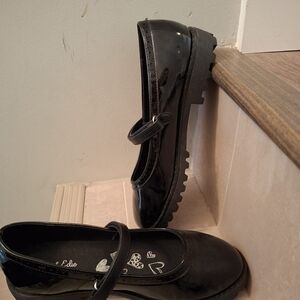 Black Patent Leather Mary Jane Shoes